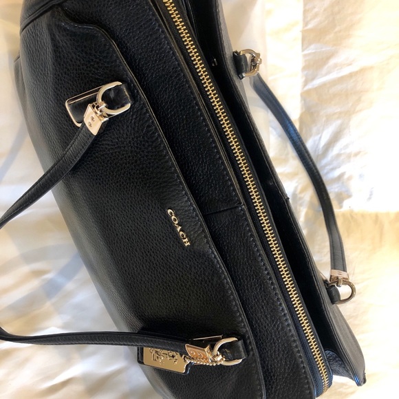 Coach Madison Kimberly Black Leather Hand Bag - Picture 4 of 6